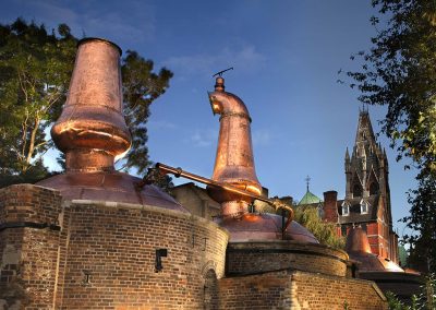 Irish Distillers supports restoration of iconic former Powers John’s Lane Distillery pot stills on the National College of Art and Design campus Restored Powers Pot Stills